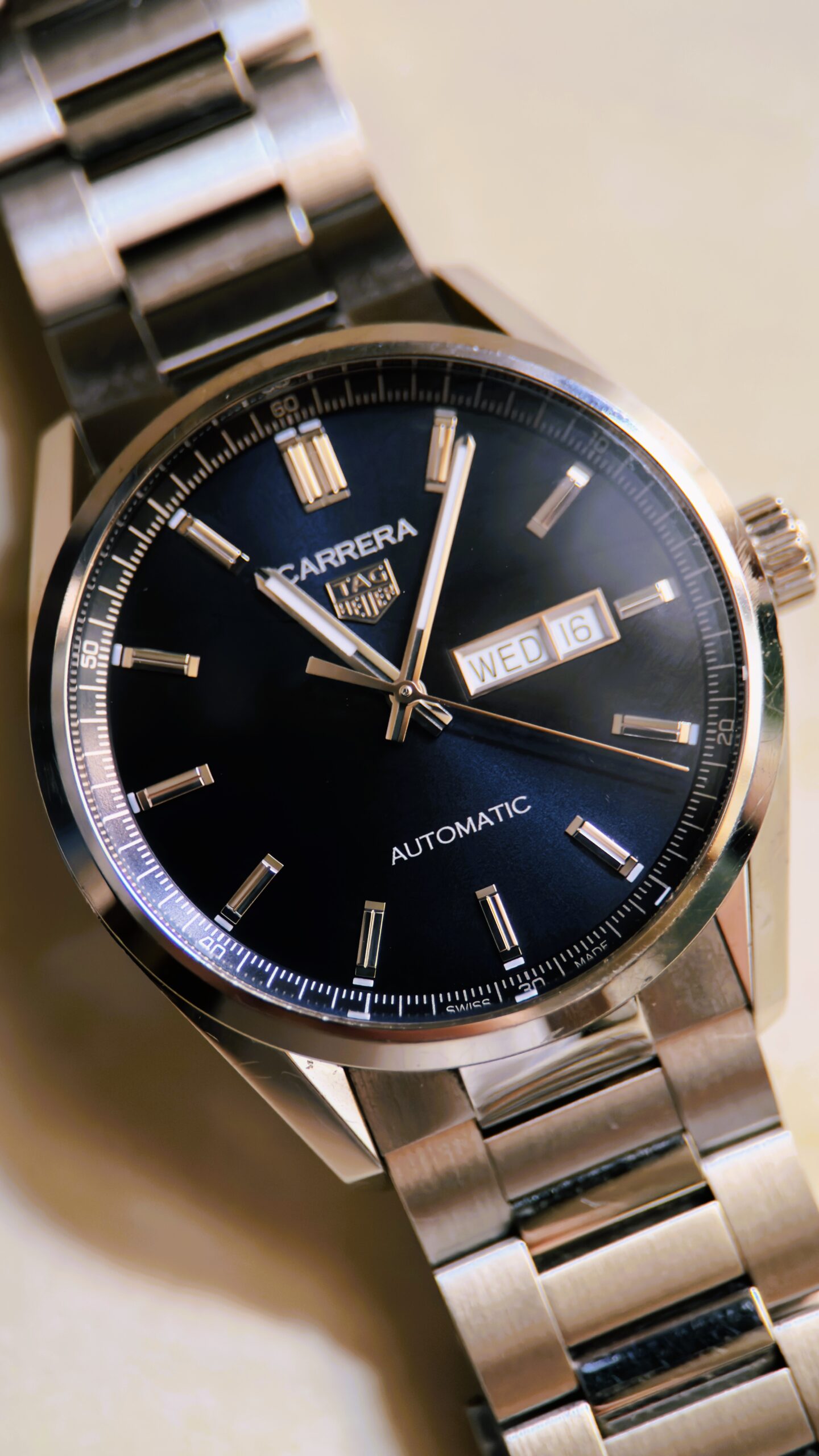 TAG Heuer Carrera Automatic Day-Date Calibre 5 - WBN2012.BA0640 - Image 5